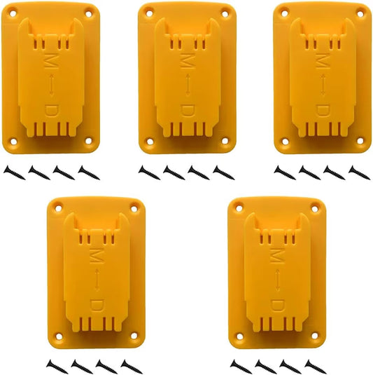 5Packs Tool Holders for Dewalt 20V 12V Drill Tool Mount Fit for Milwaukee M18 Tools Yellow