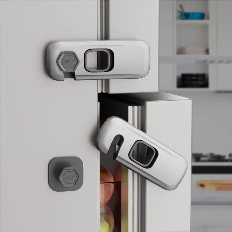 5 Pack Proof Refrigerator Lock, Proofing Cabinet Locks, oven lock safety, fridge lock1