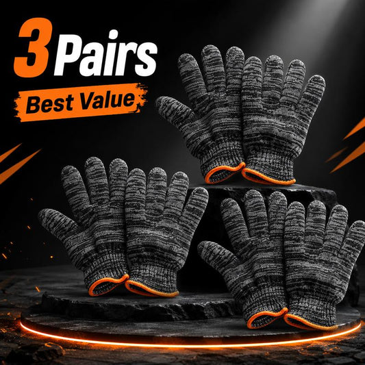 Guantes de trabajo protectores de punto de calibre 10 duraderos