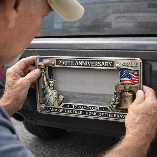 🔥 🇺🇸 Marco de matrícula conmemorativo del 250.º aniversario🗽