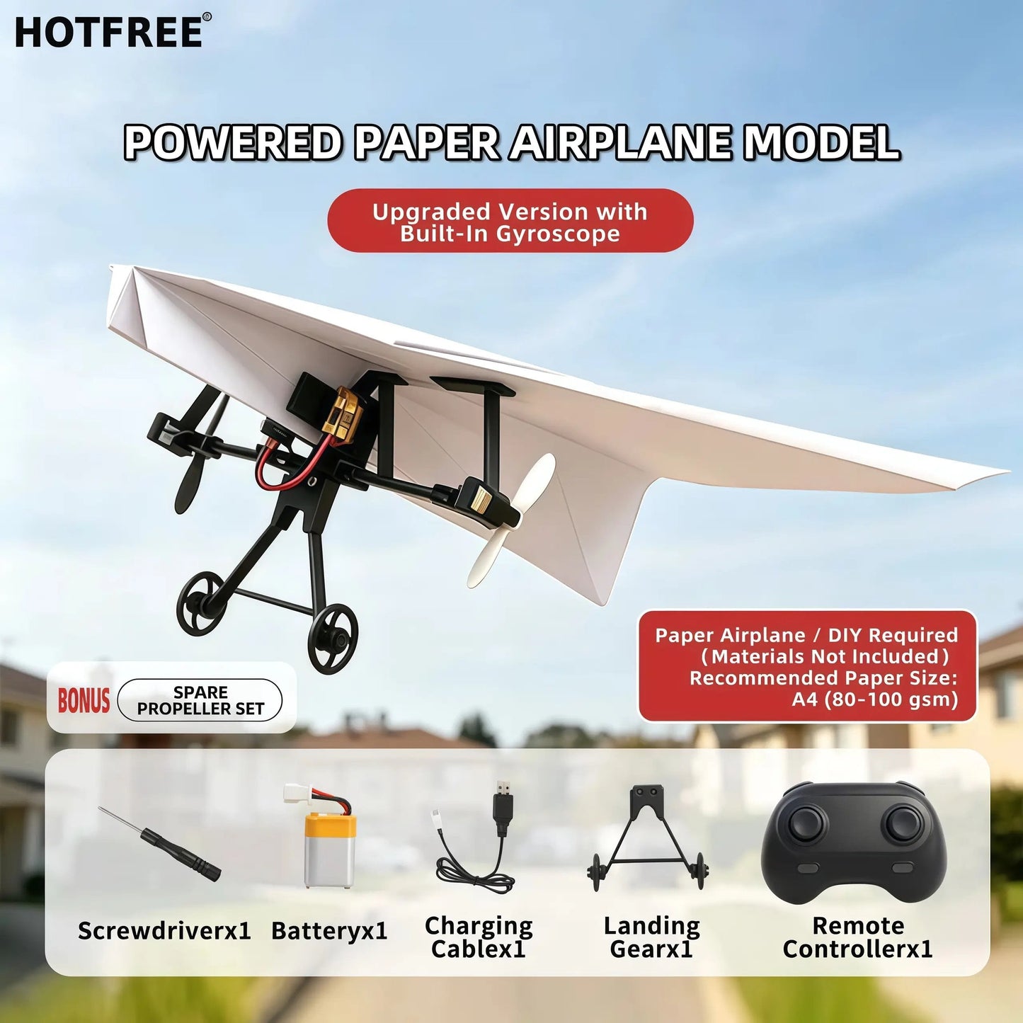 Parent-Child DIY RC Paper Plane Kit – Build, Learn & Fly Together