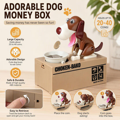 Creative Electric Cartoon Dog Money-saving Canister