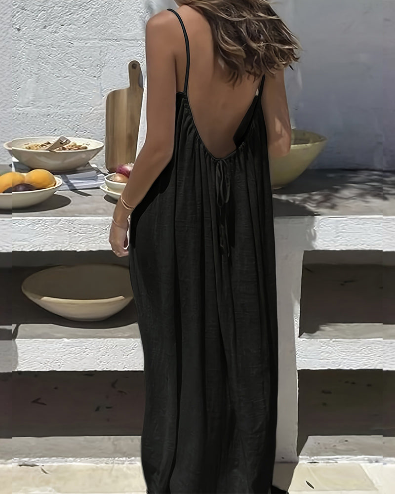 💃✨Women's Solid Color Cami Lounge Dress💕