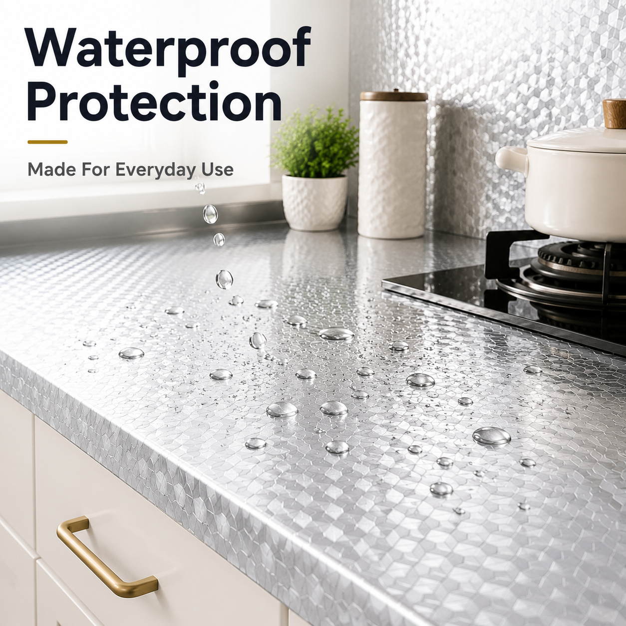 🔥 LAST DAY 50% OFF-Peel & Stick Kitchen Makeover Film – Waterproof DIY Countertop & Cabinet Cover
