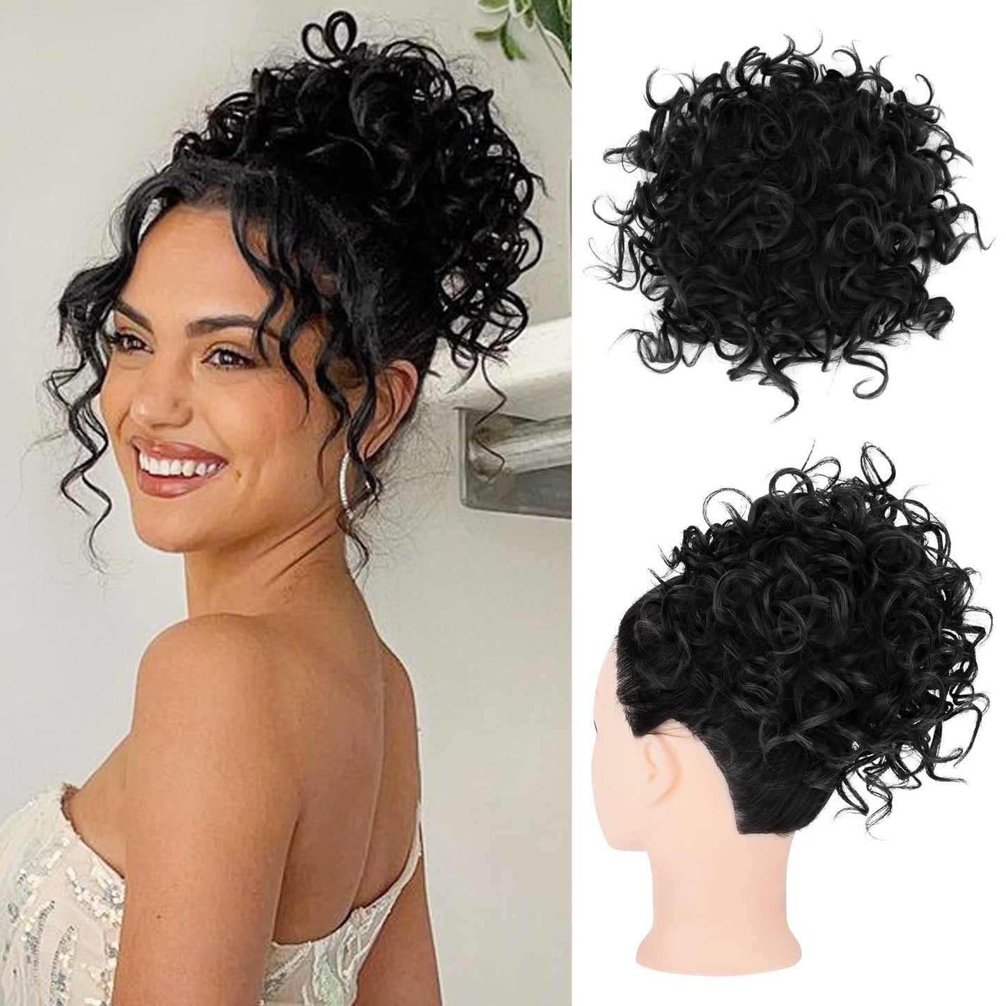 ⏰Drawstring wig hair