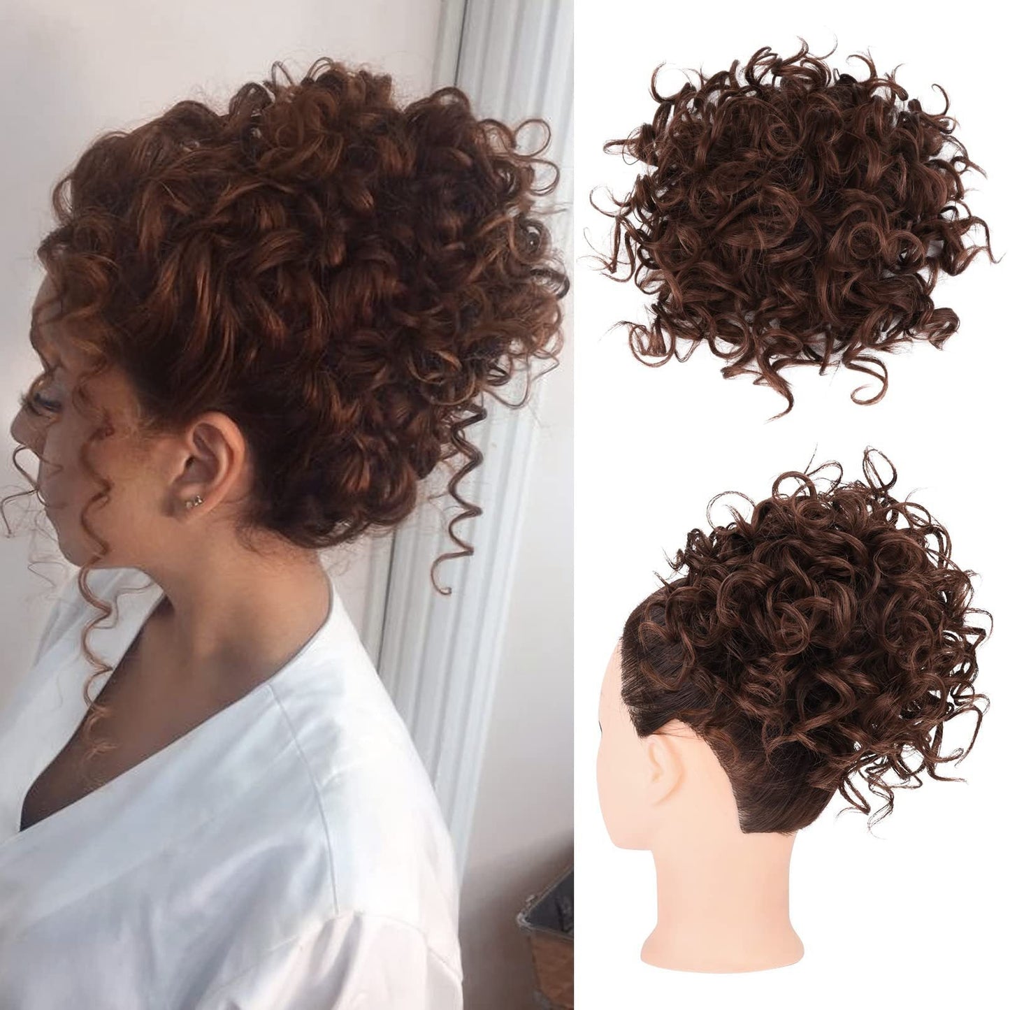 ⏰Drawstring wig hair