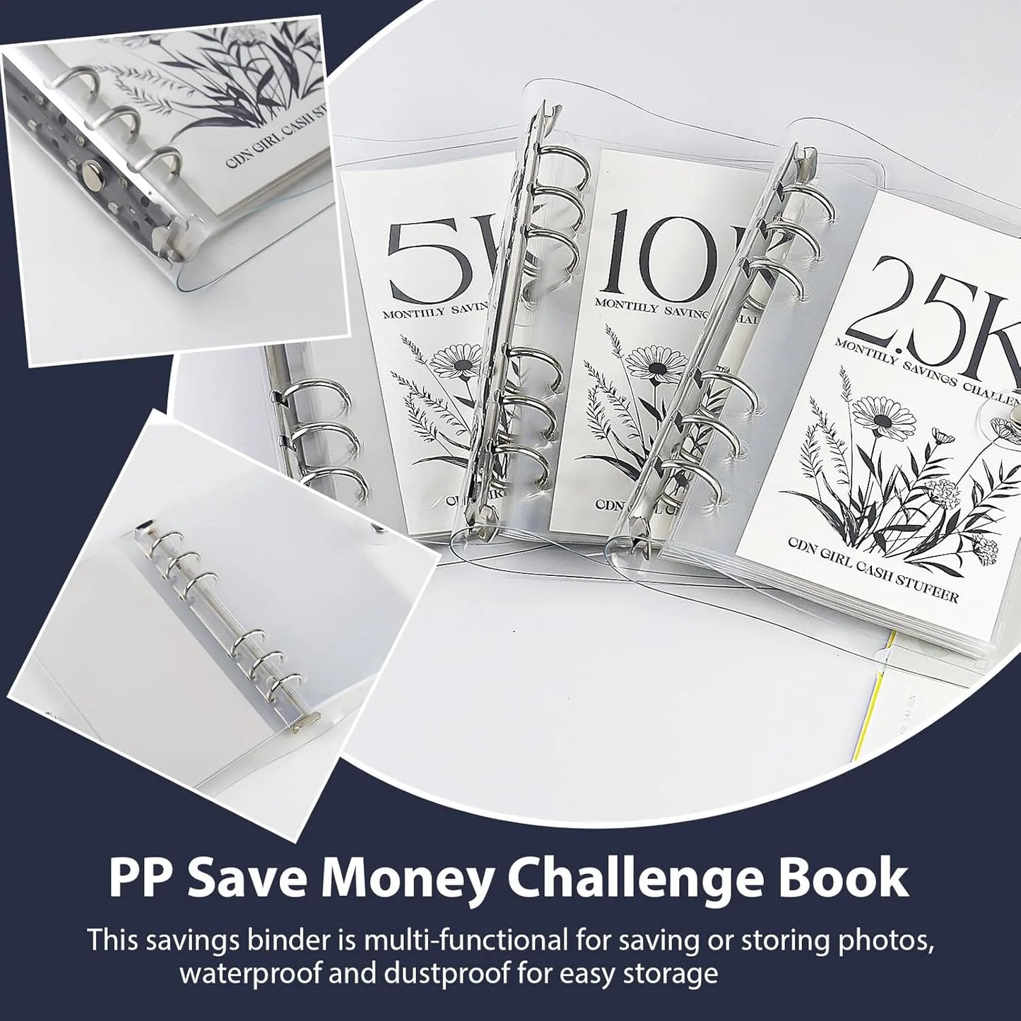 📢📢49% OFF !! ⏰💰 12-Month Envelopes Money Saving Challenge Binder