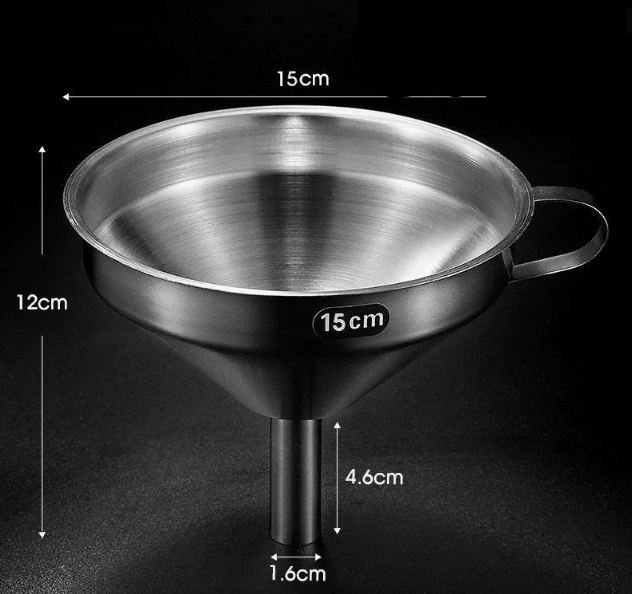 304 Stainless Steel Multi Size Kitchen Funnel Set with Filter