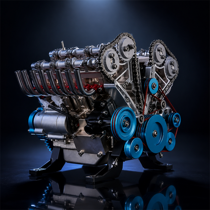 🏎️🛠️The Ultimate Desktop Masterpiece: Miniature V8 Small-Block Static Model Kit