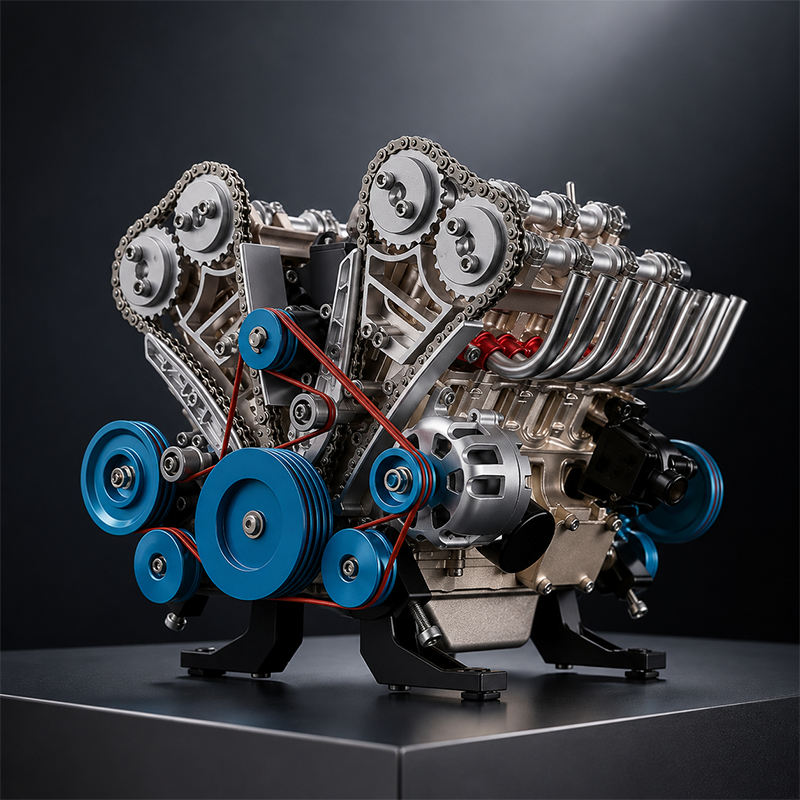 🏎️🛠️The Ultimate Desktop Masterpiece: Miniature V8 Small-Block Static Model Kit