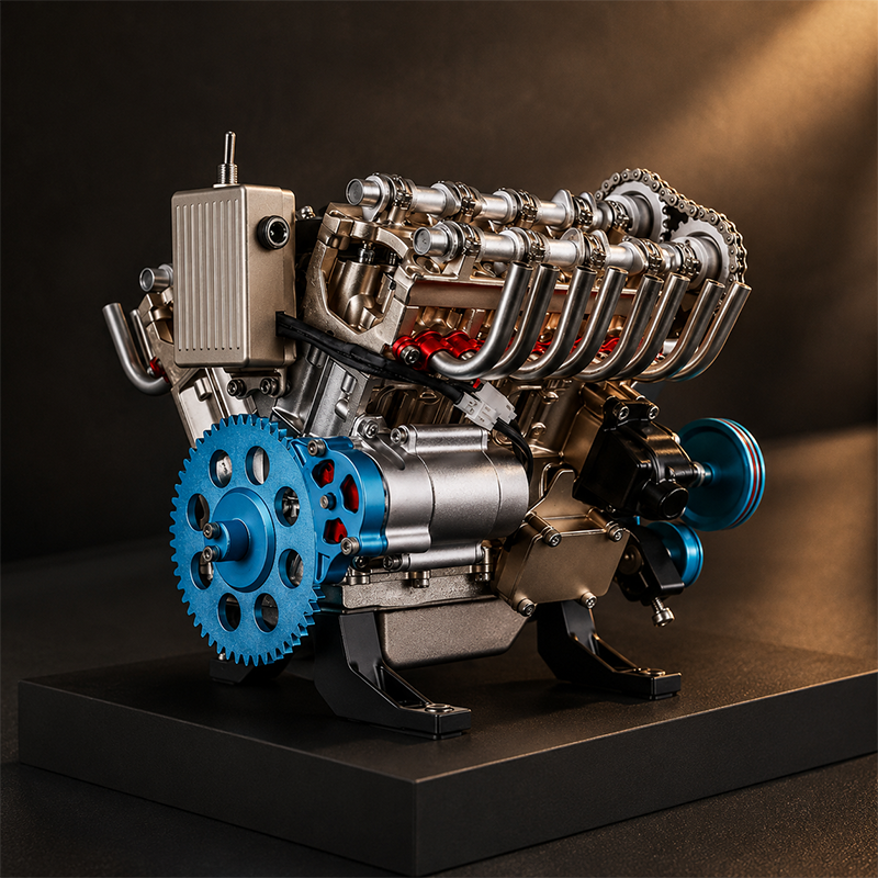 🏎️🛠️The Ultimate Desktop Masterpiece: Miniature V8 Small-Block Static Model Kit