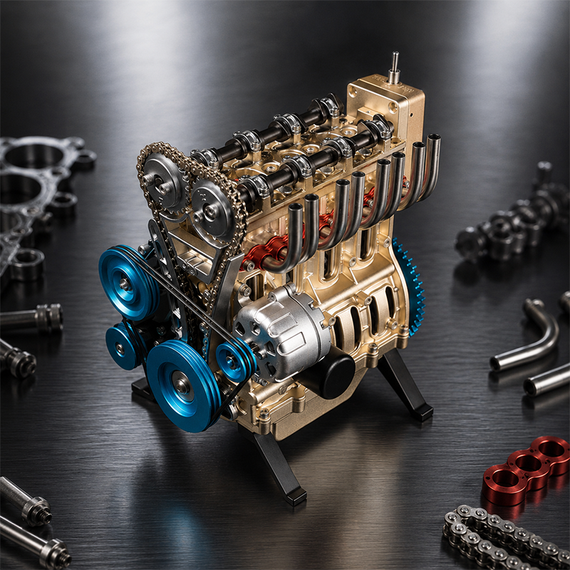 🏎️🛠️The Ultimate Desktop Masterpiece: Miniature V8 Small-Block Static Model Kit