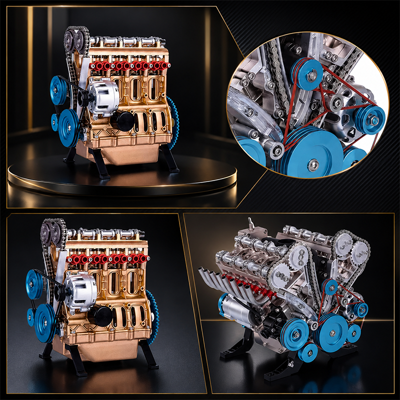 🏎️🛠️The Ultimate Desktop Masterpiece: Miniature V8 Small-Block Static Model Kit