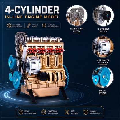 🏎️🛠️The Ultimate Desktop Masterpiece: Miniature V8 Small-Block Static Model Kit