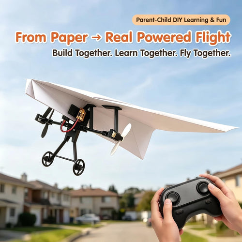 Parent-Child DIY RC Paper Plane Kit – Build, Learn & Fly Together