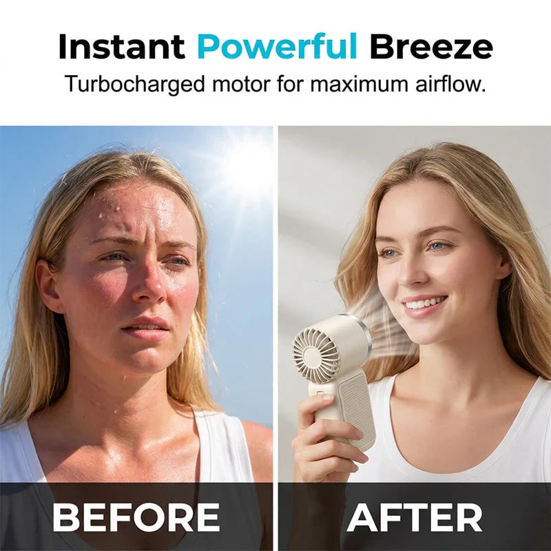 ❄️ Portable High-Speed Mini Fan 💨 Durable Compact Handheld Cooling Fan
