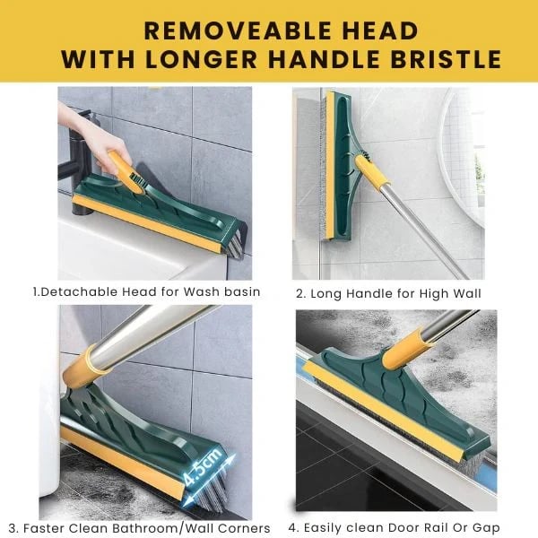 2-in-1 Scrubbing Brush | Corner Wiper | Flexible Head