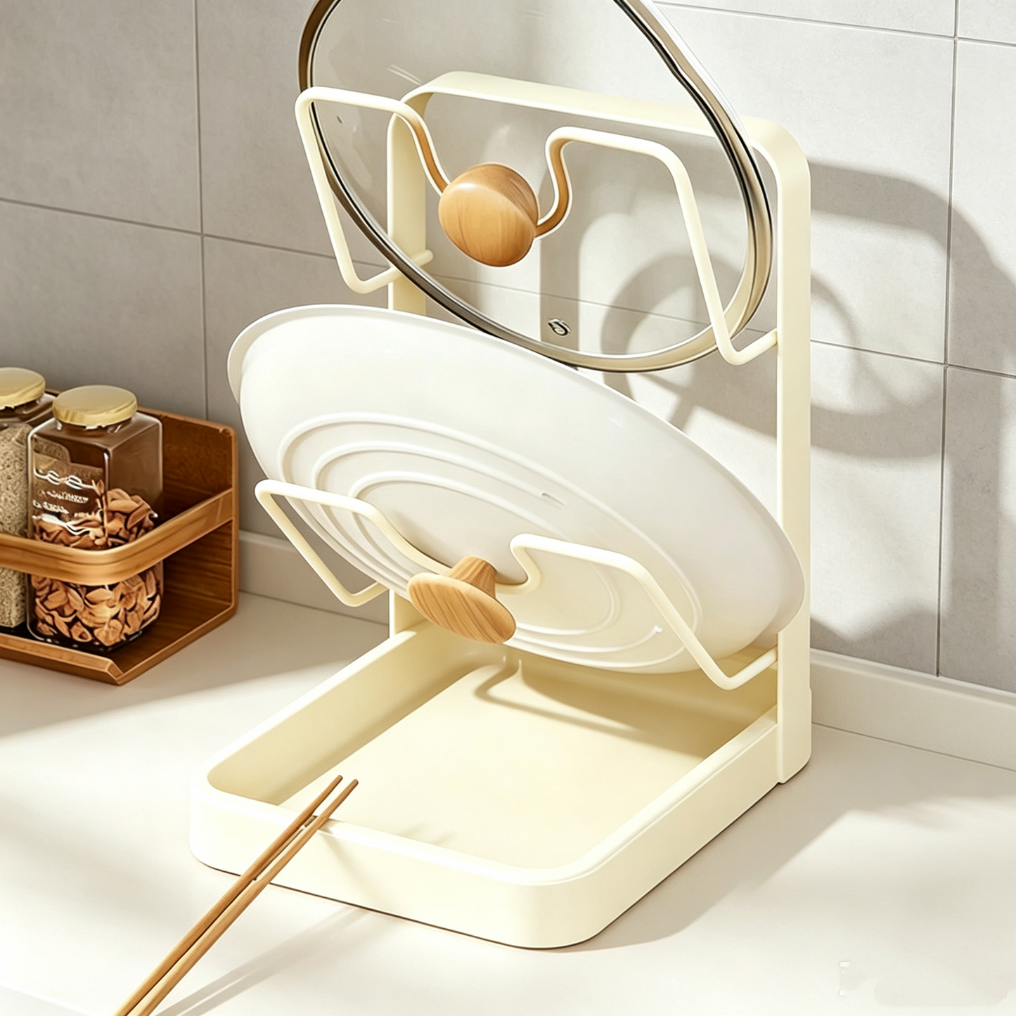 🔥Kitchen Pot Lid Storage Rack