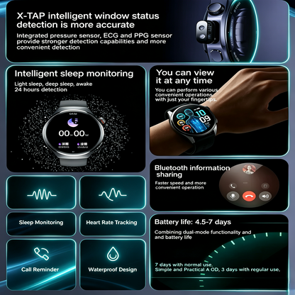 🔥Limited Time 50% OFF❤️Flagship Smartwatch for Health Protection, 24/7 Health Data Center🥰