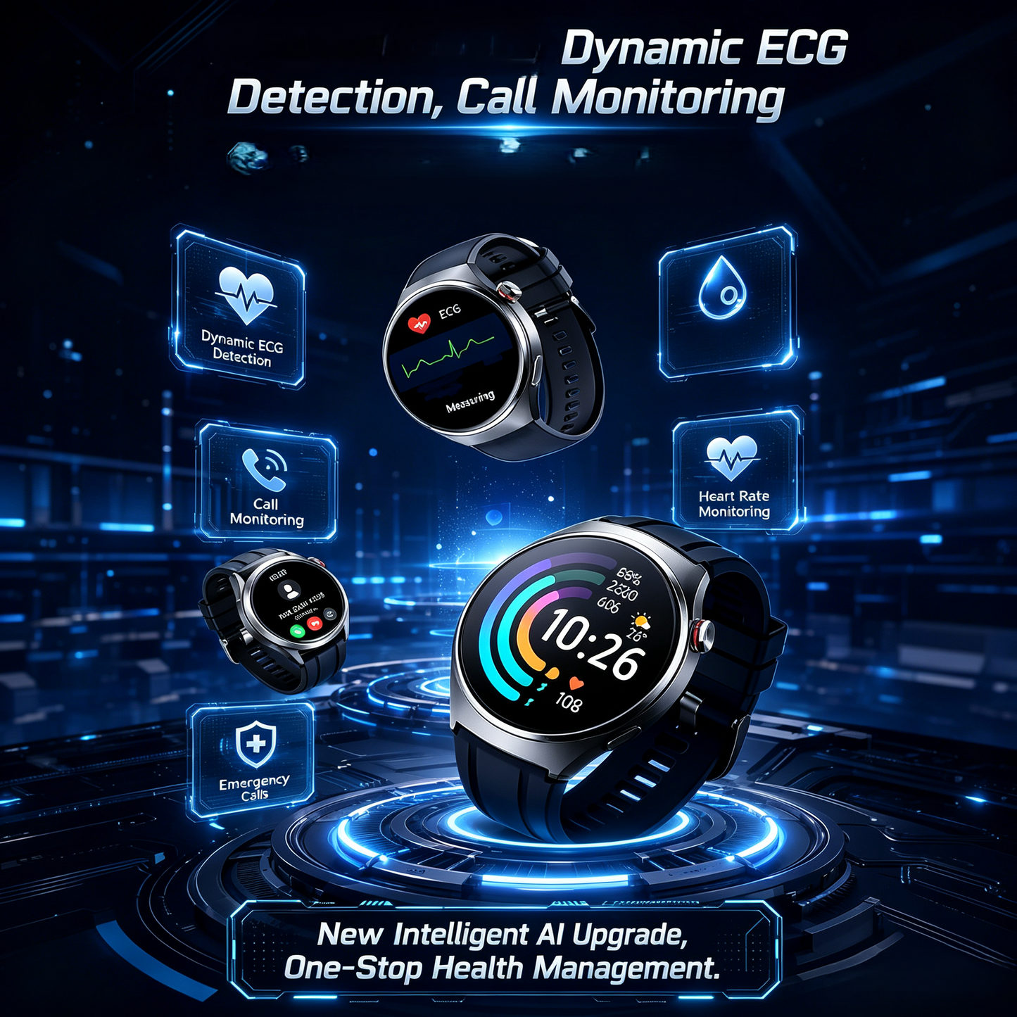 🔥Limited Time 50% OFF❤️Flagship Smartwatch for Health Protection, 24/7 Health Data Center🥰