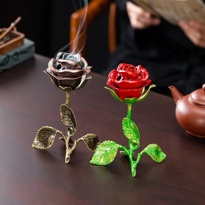 Rose Aroma Meditation Incense Burner