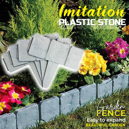 🪻High-quality, durable simulated stone garden fence🪻
