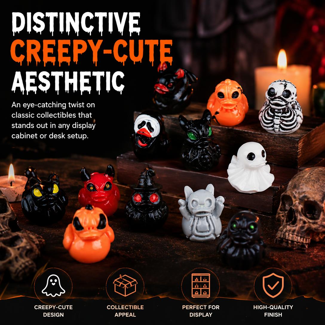 👻Mini Demon Ghost Skull Resin Duck Desktop Decoration Item