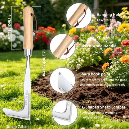 Stainless Steel Crack Weeder Tool 🌿