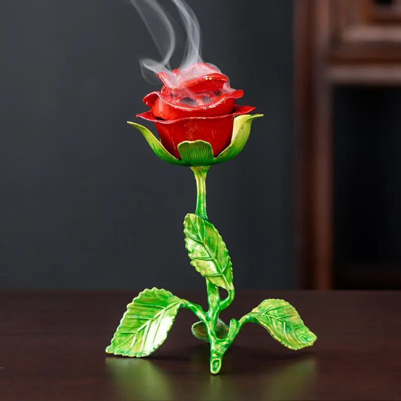 Rose Aroma Meditation Incense Burner