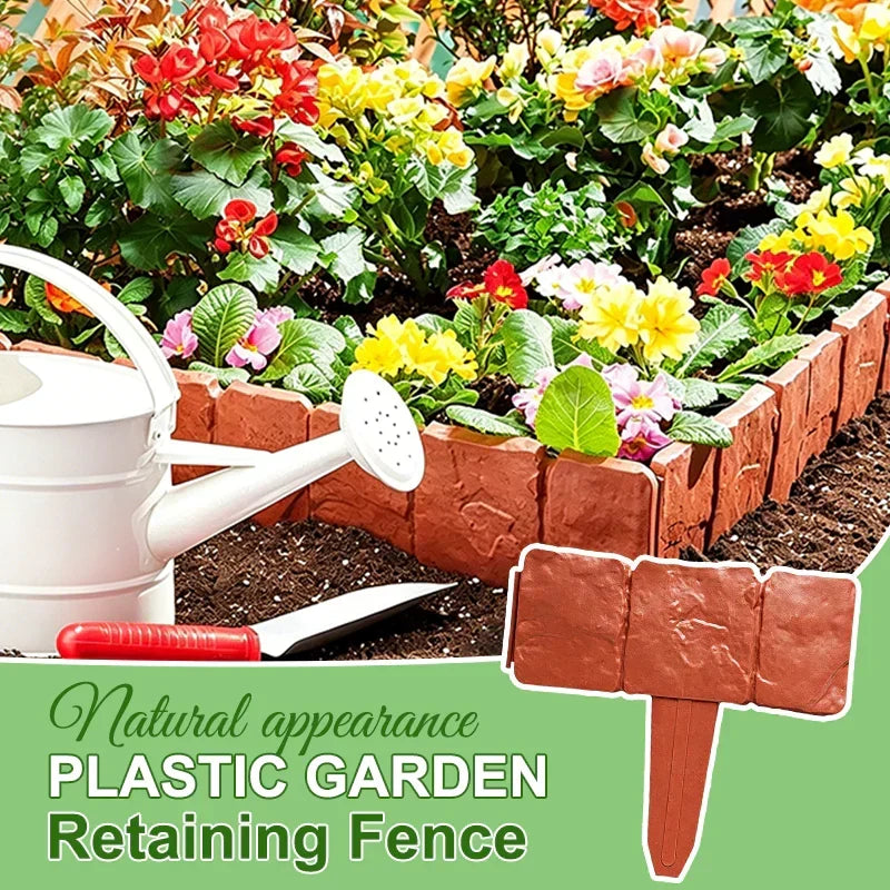 🪻High-quality, durable simulated stone garden fence🪻