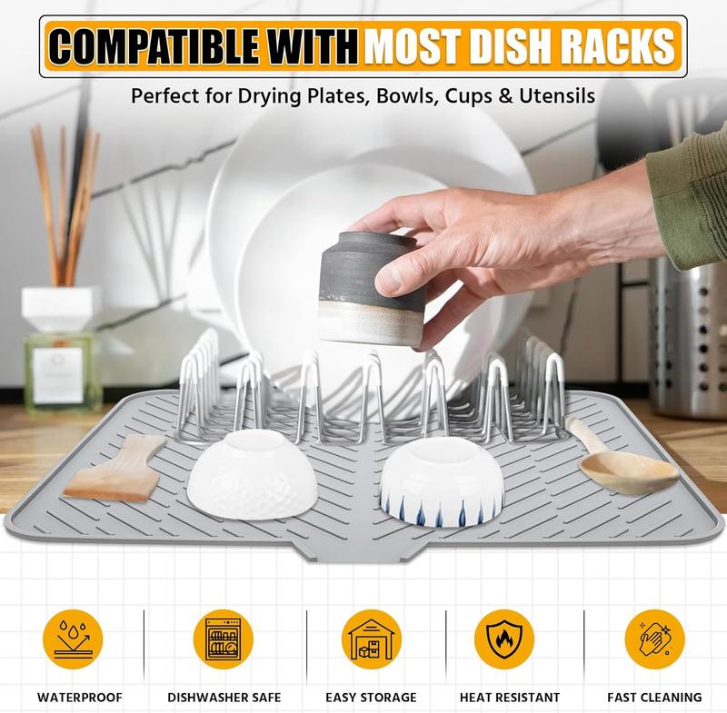 Silicone Large Size Dish Drying Mat