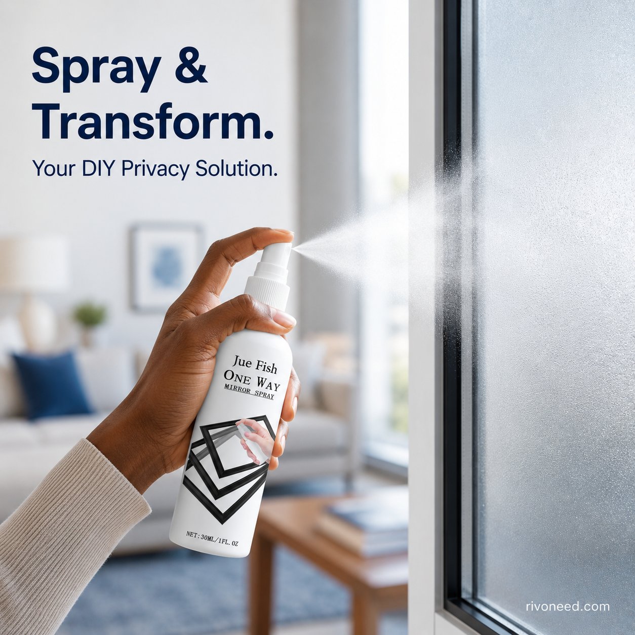 🪟  Reflective Window Spray | One-Way Mirror Privacy Shield for Home & Car