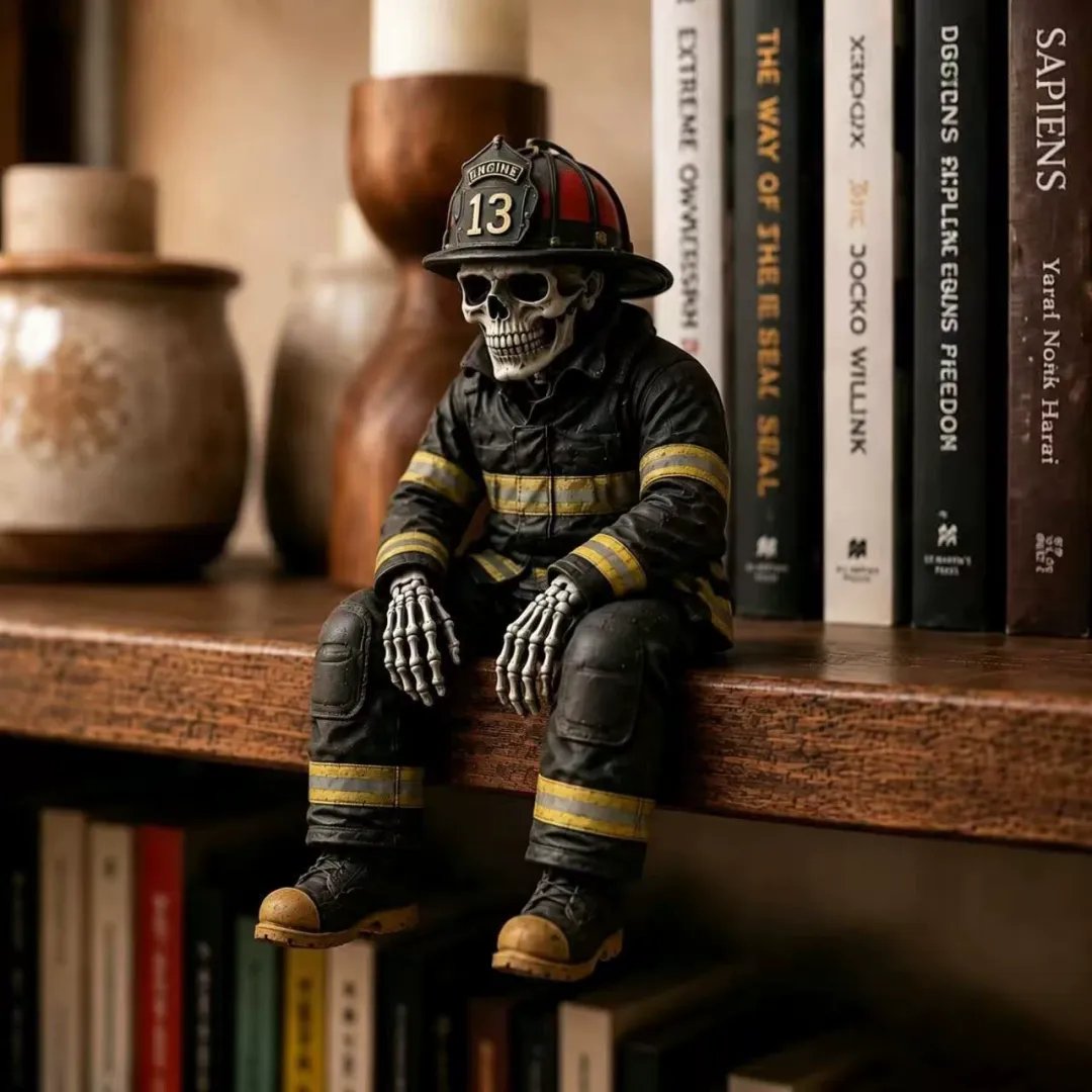 ⚾ Baseball Skeleton Shelf Sitter – Spooky Sports Decor Gift