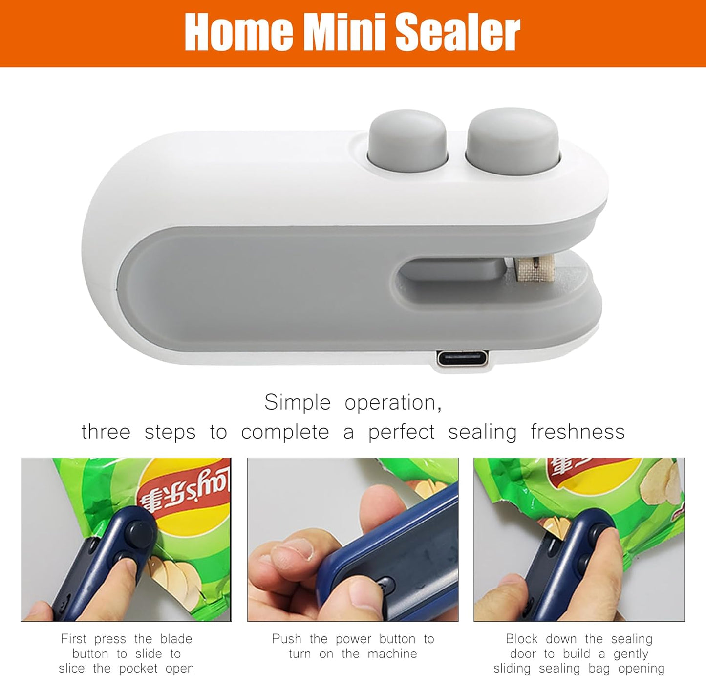 🏆Hot Sale🔥 2-in-1 Mini Bag Sealer