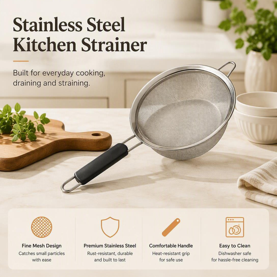 Household Stainless Steel Strainer