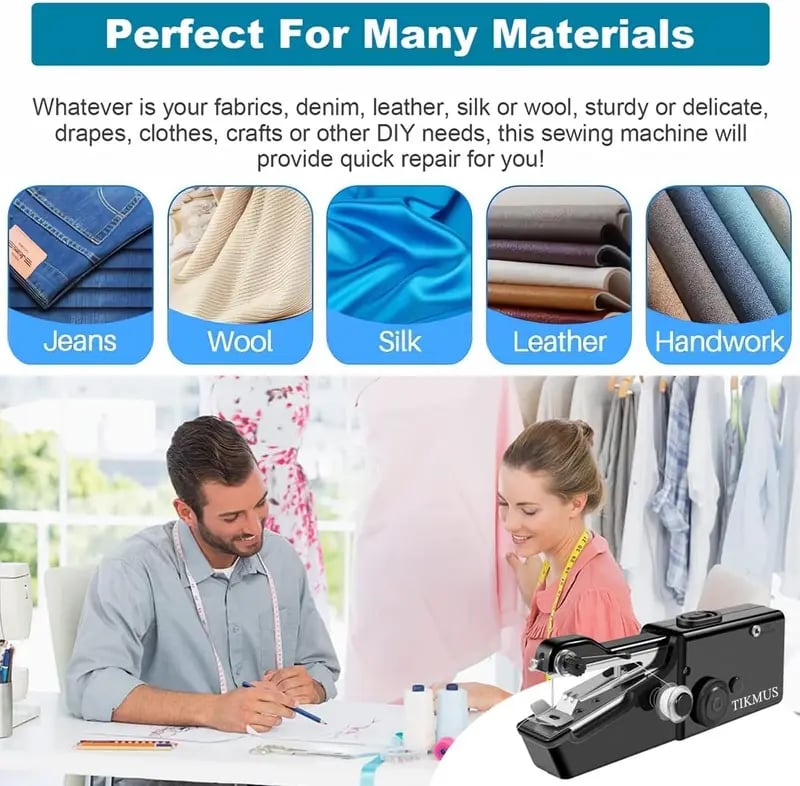 Portable Electric Sewing Machine for Fast Repairs