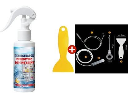 🧊 Buy 2 Get 1 Free | Defrosting Spray for Fridge Freezer 🎁 Includes Free Spatula