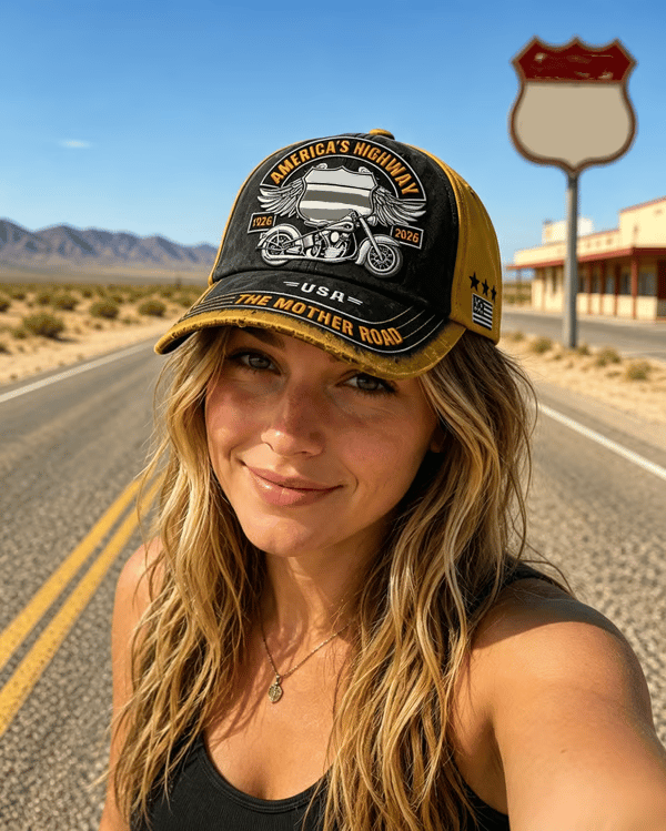 🏍️Retro US 100th Anniversary Art Printed Casual Baseball Cap