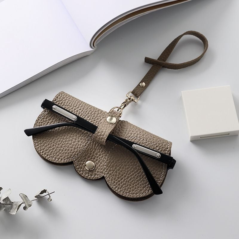 ✨Bolsa para gafas de sol de cuero sintético suave👓️