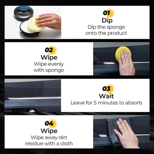 Cleaning and care cream &Cleaning paste for leather care