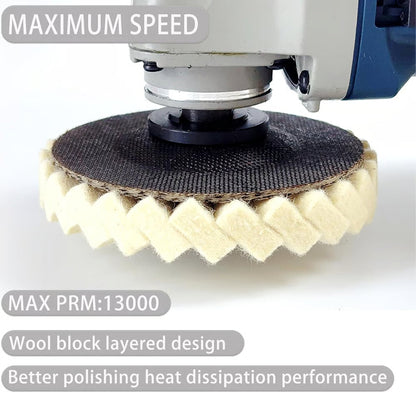 🔥Year-end 49% Off Promotion✨5Inch Wool Polishing Wheels Set for Angle Grinders