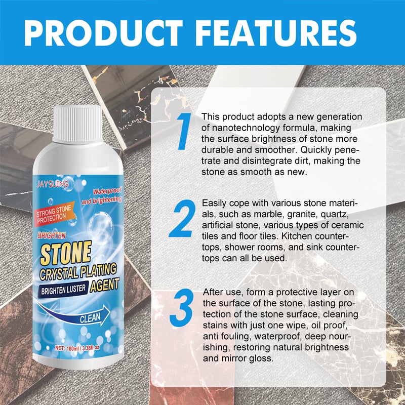 🔥Stone Stain Remover Cleaner (Effective Removal of Oxidation, Rust, Stains)