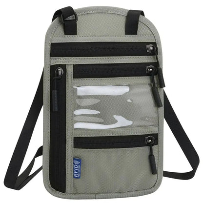 RFID Travel Neck Wallet Pouch