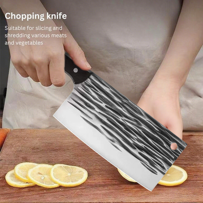 Handmade ultra-sharp meat cleaver and bone cleaver for the kitchen