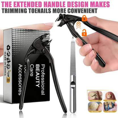 🏆35K+ SOLD! 🥳✂️ Black Curved Nail Clipper – Ergonomic & Easy for Seniors 🖤🎖️