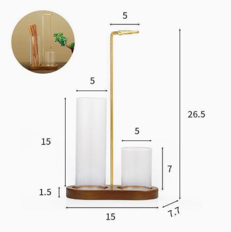 2 in 1 Incense & Candle Holder(Fragrance-free)