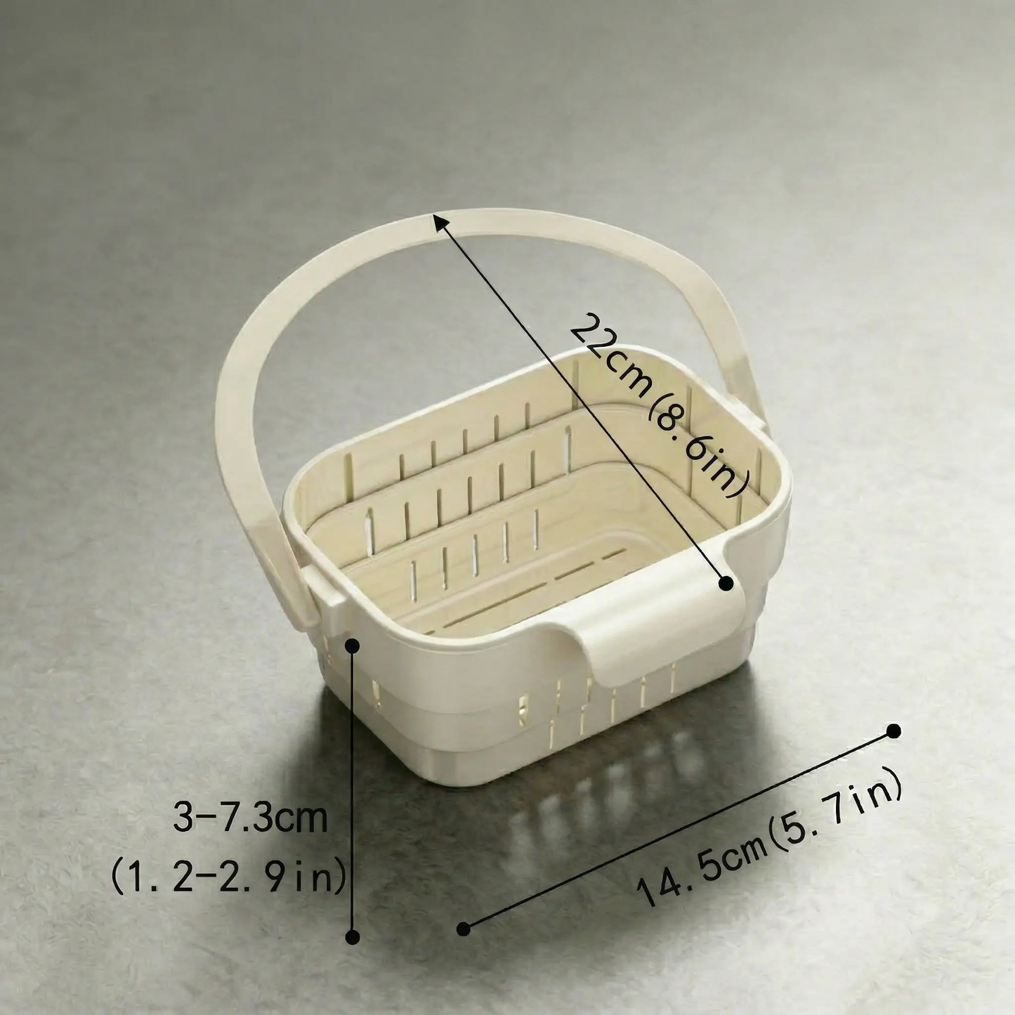 Folding hanging kitchen sink drain basket