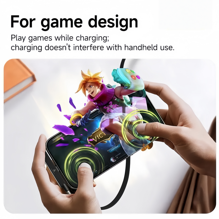 240W SuperCharge 360° Rotating Invisible Stand Detachable 2-in-1 Charging Cable