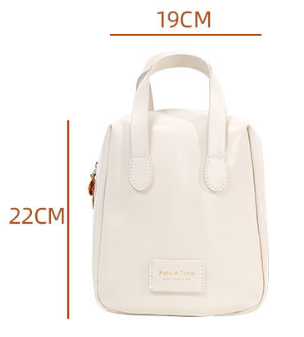 Large capacity portable cosmetic bag