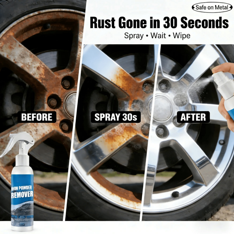 Rust Doesn’t Stand a Chance. Just spray and wipe — watch years of rust disappear in seconds.